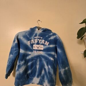Blue Tie-Dye Hoodie